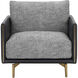 Ashi Nash Zebra / Coal Black Armchair